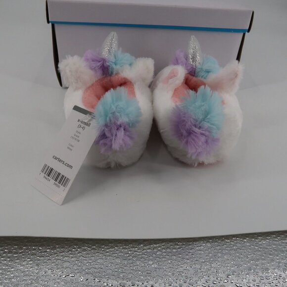 Carter's Girls Grace Unicorn Slipper Size X-Small Toddler 3-4 New in box - Picture 5 of 7
